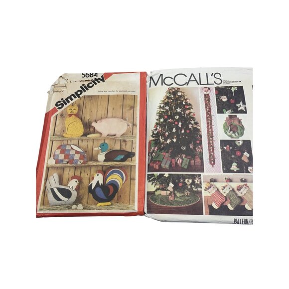 Simplicity & McCalls Vintage Sewing Patterns Bundle Craft & Home Decor - Picture 5 of 5